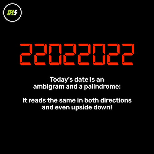 datumet 22022022 är ett palindrom